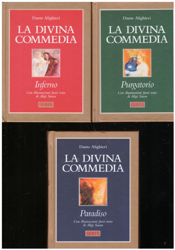 LA DIVINA COMMEDIA: Inferno - Purgatorio - Paradiso (3 volumi)