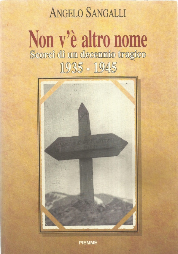NON V'E' ALTRO NOME. Scorci di un decennio tragico 1935 …