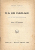 PER IDA BATORI E MARIANNA SALUSE’. Arringa pronunciata il 27 …