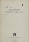 QUADERNI DELL’ISTITUTO GALVANO DELLA VOLPE n. 1