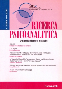 RICERCA PSICOANALITICA. Rivista della relazione in psicoanalisi n. 2/2015, Anno …