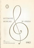 SETTIMANE MUSICALI DI STRESA 1980. XIX festival internazionale