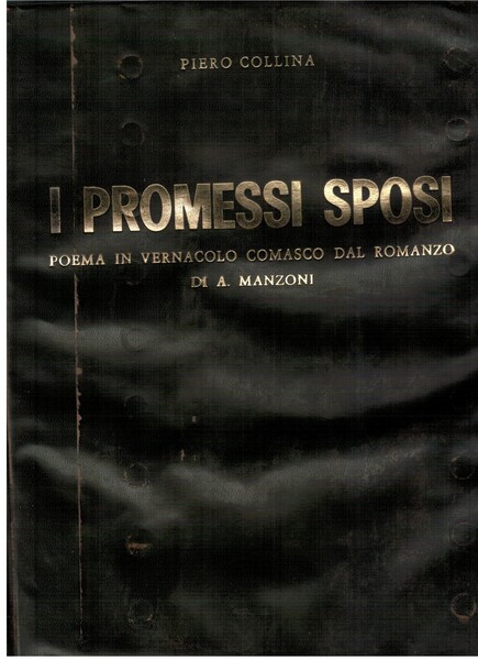 I promessi sposi poema in vernacolo comasco dal romanzo di …