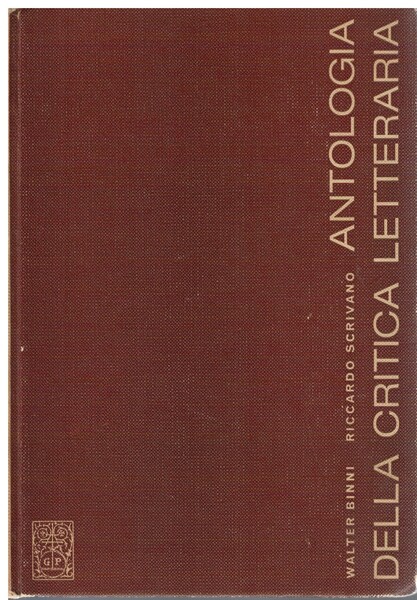 Antologia della critica letteraria.