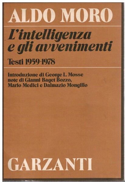 L'ntelligenza e gli avvenimenti testi 1959-1978