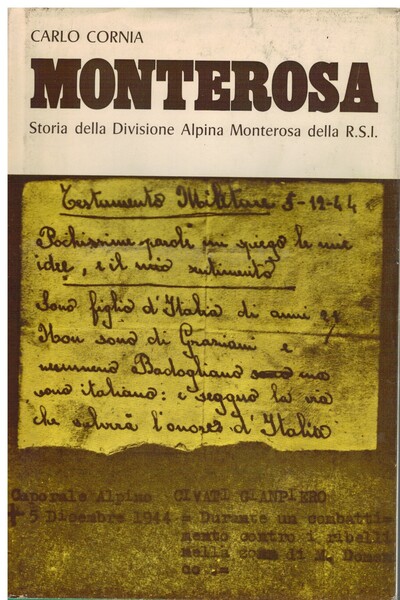 Monterosa storia della divisione alpina Monterosa della R.S.I