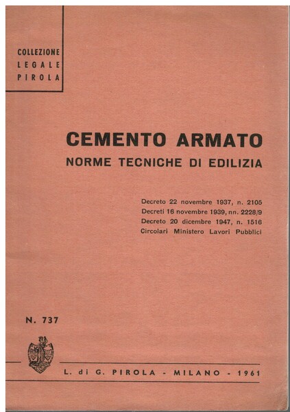 Cemento armato norme tecniche di edilizia
