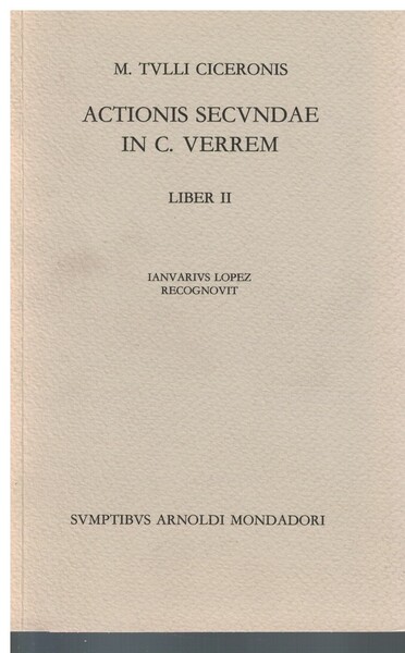 Actionis secundae in c. verrem Liber II