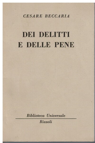 Dei delitti e delle pene