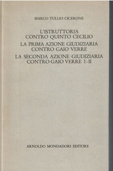 L'istruttoria contro Quinto Celio La prima azione giudiziaria contro Gaio …