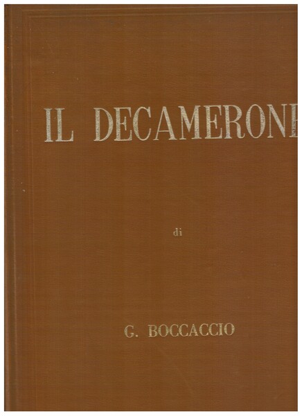 Il Decamerone edizione integrale con testo a fronte in italiano …