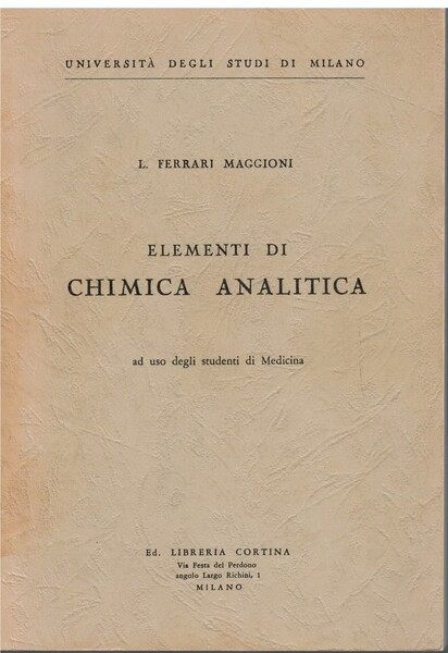 Elementi di chimica analitica