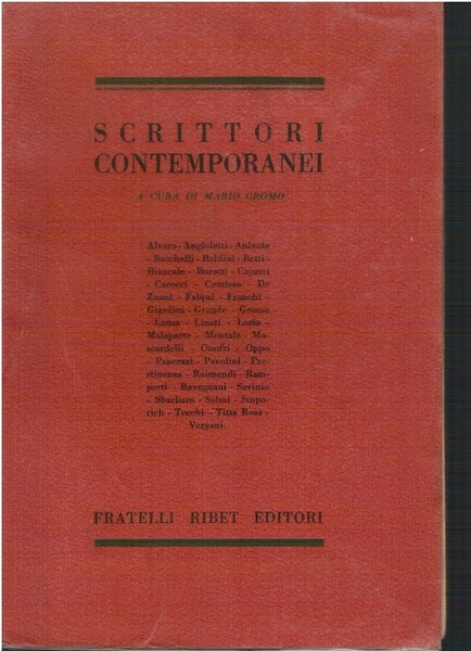 Scrittori contemporanei