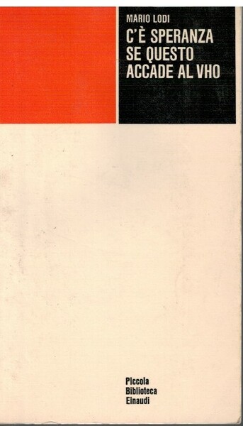 C'è speranza se questo accade al Vho