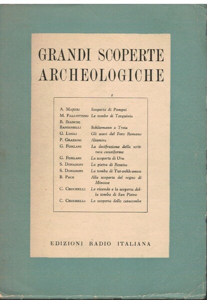 Grandi scoperte archeologiche