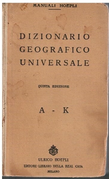 Dizionario geografico universale A-K