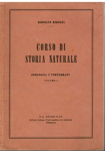 Corso di storia naturale volume I