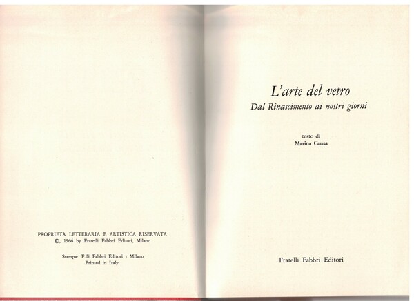 L'arte del vetro dal Rinascimento ai giorni nostri