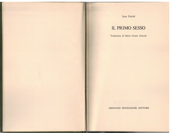 Il primo sesso