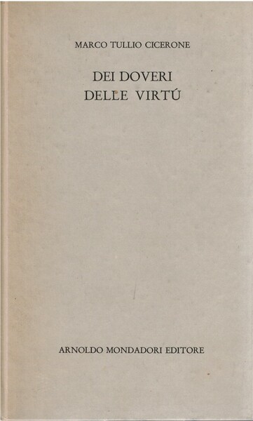 Dei doveri delle virtù