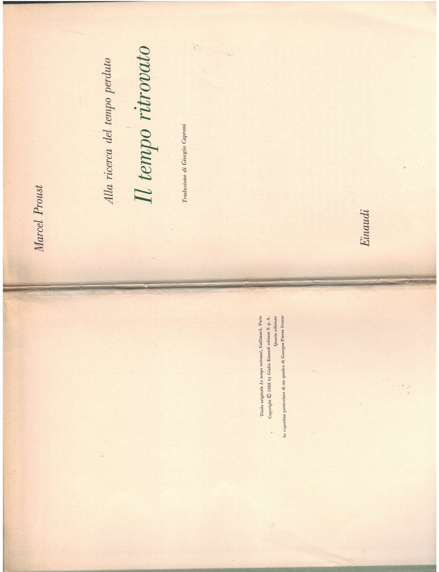 Alla ricerca del tempo perduto il tempo ritrovato