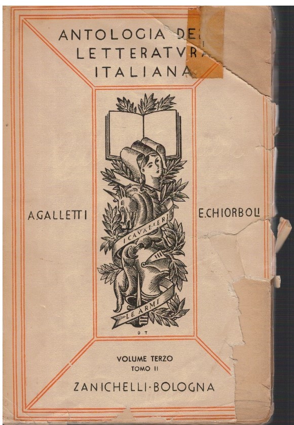 Antologia della letteratura italiana volume terzo Tomo II