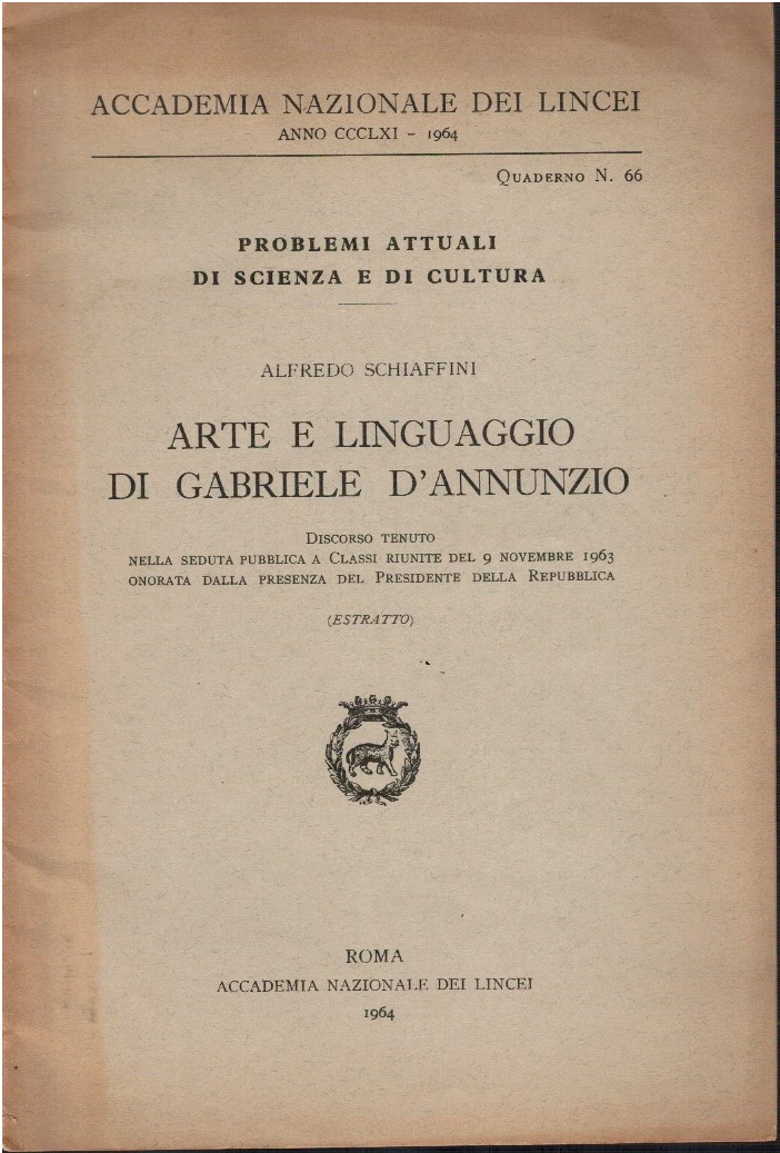 Arte e linguaggio di Gabriele D'Annunzio