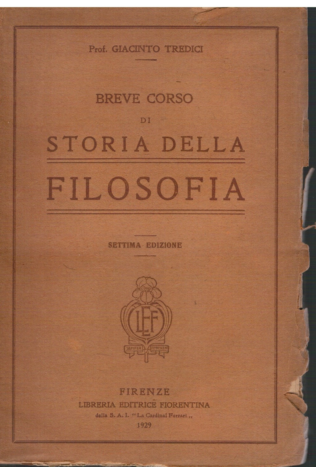 Breve corso di storia della filosofia
