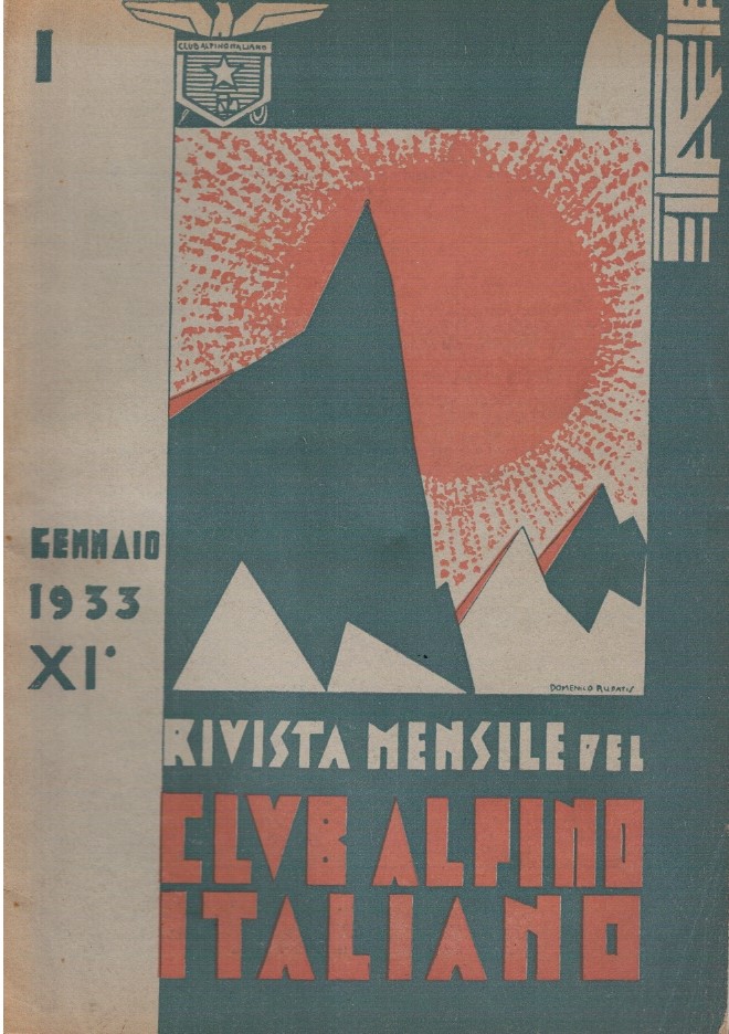 Club Alpino italiano rivista mensile N.1 Gennaio 1933