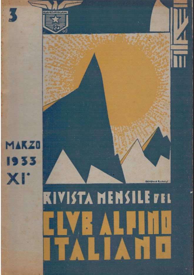 Club Alpino italiano rivista mensile N.3 Marzo 1933