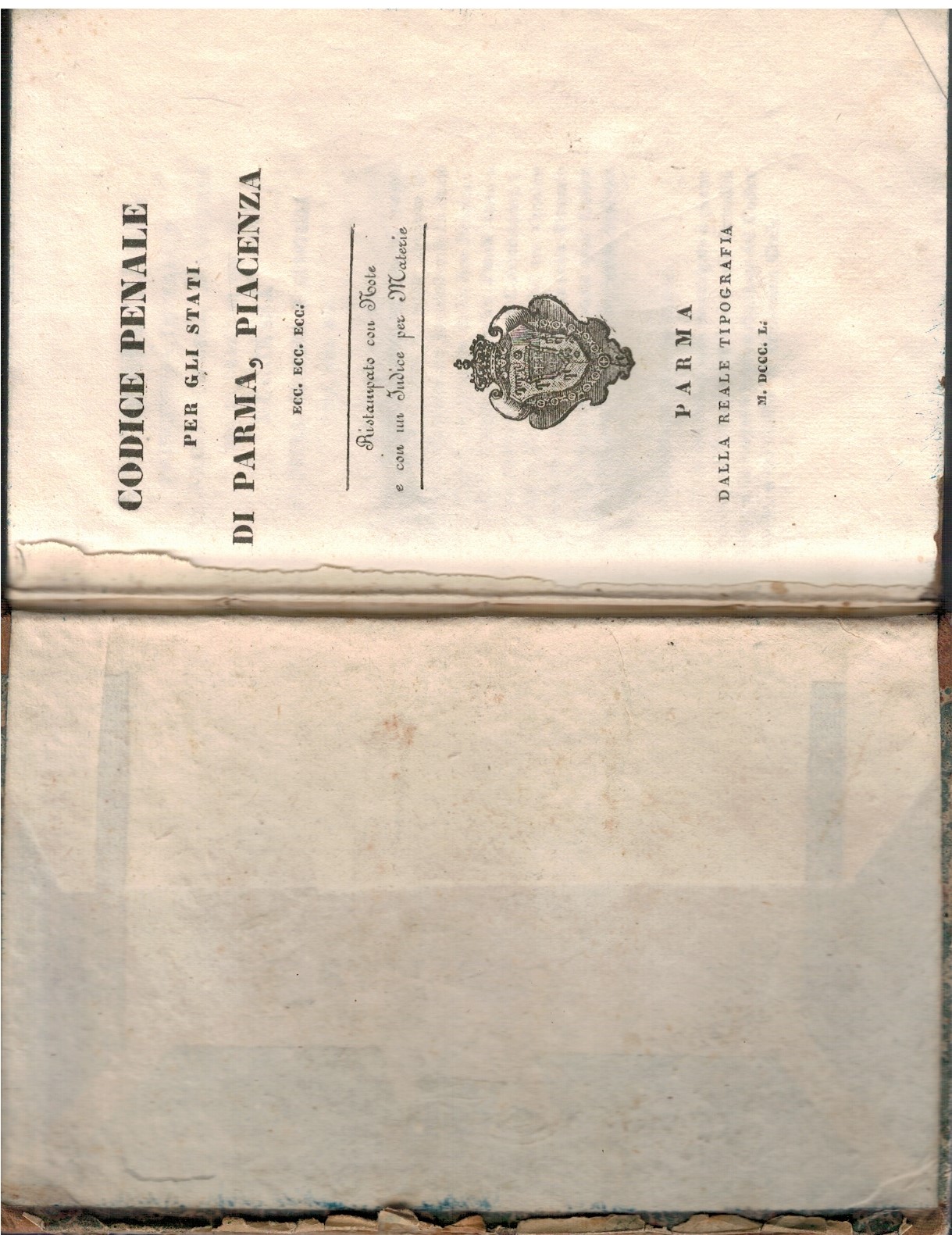 Codice penale per gli stati di Parma, Piacenza
