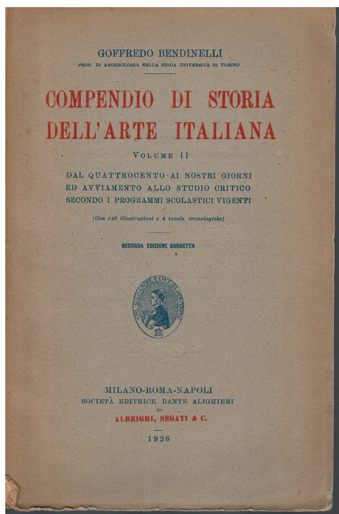 Compendio di storia dell'arte italiana Volume II