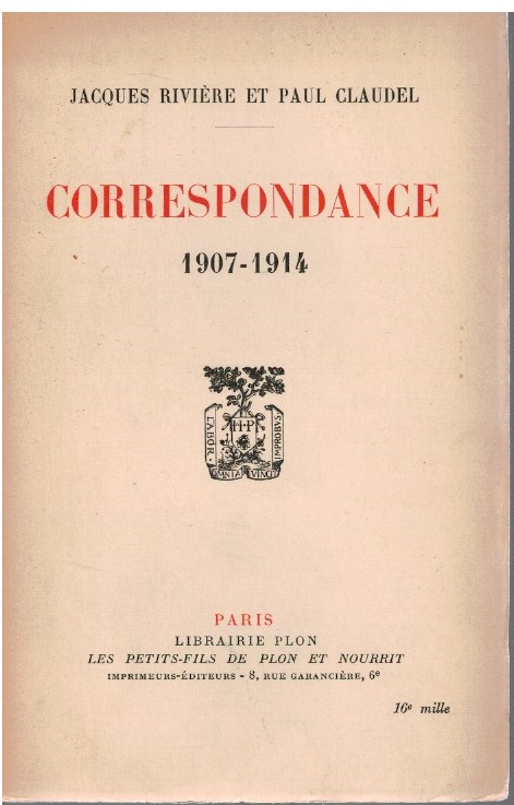 Correspondance 1907-1914