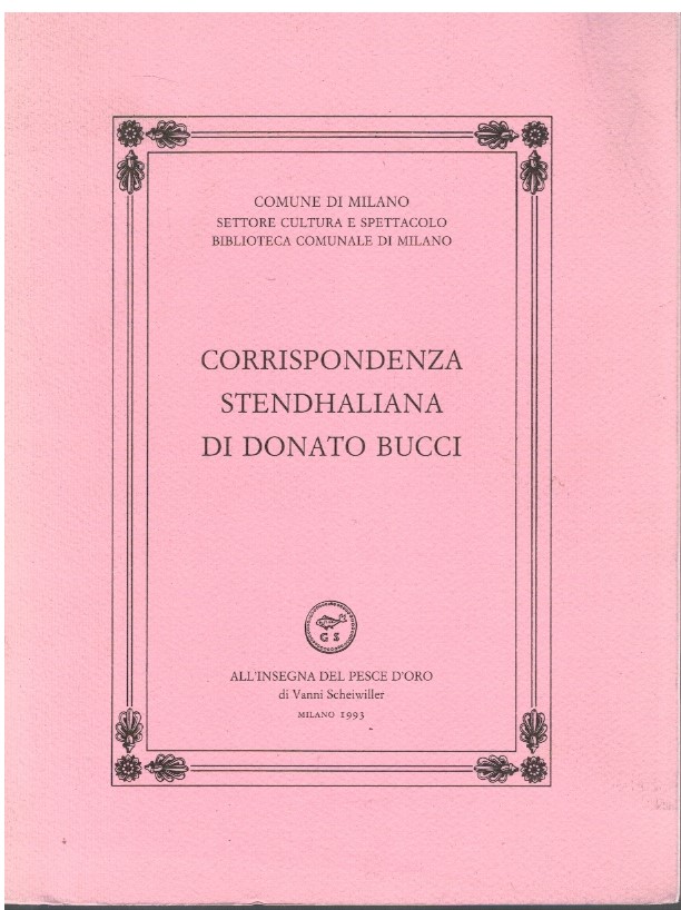 Corrispondenza Stendhaliana di Donato Bucci