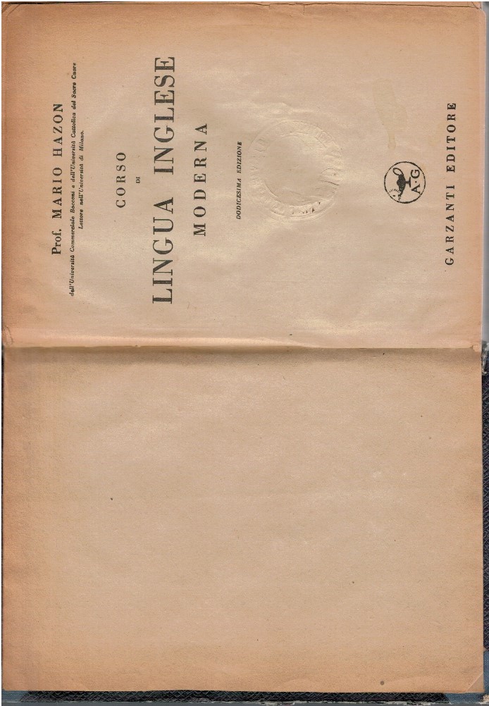 Corso di lingua inglese moderna