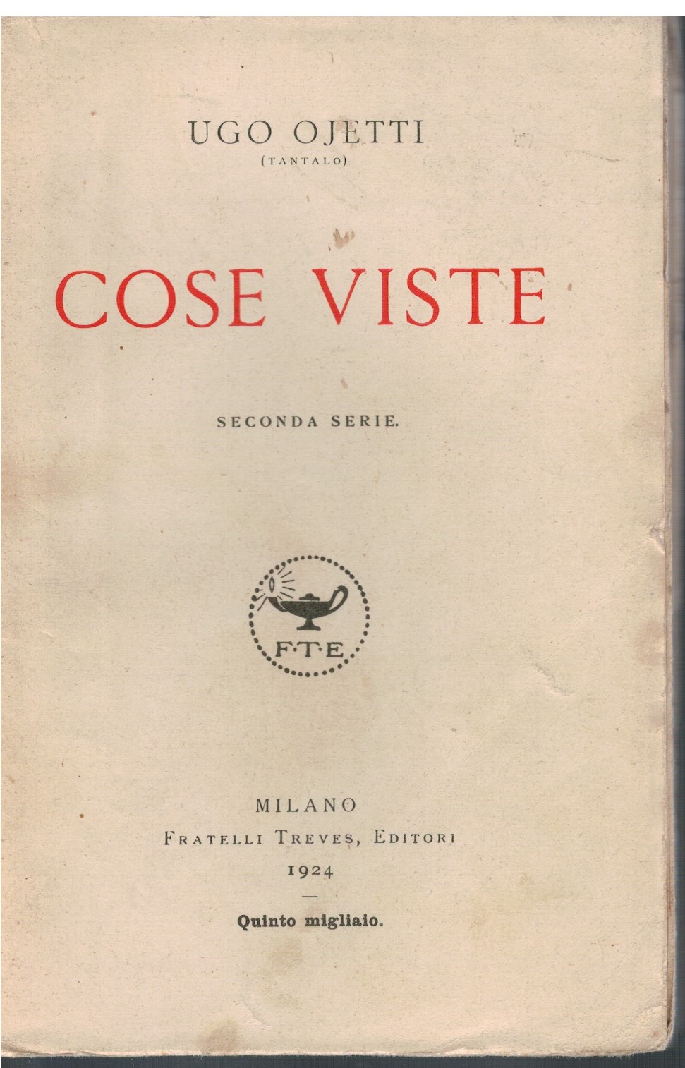 Cose viste Seconda serie