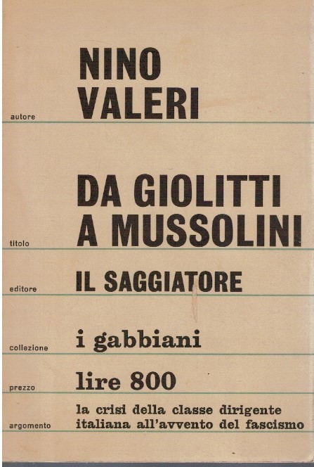 Da Giolitti a Mussolini