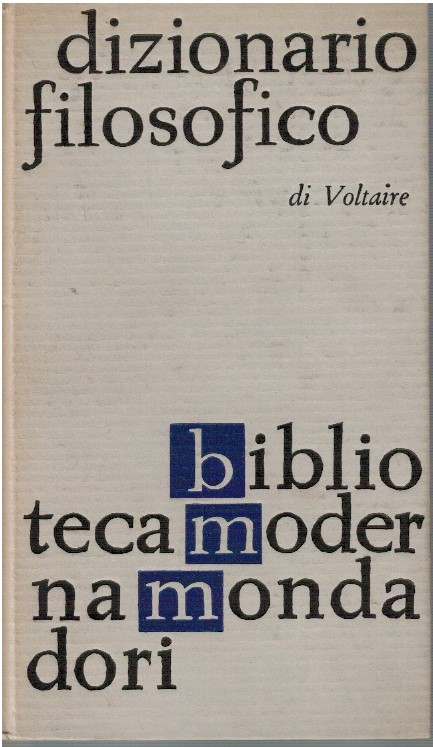 Dizionario filosofico di Voltaire