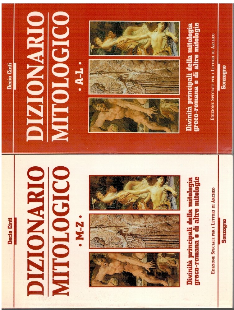 Dizionario mitologico A-L + M-Z