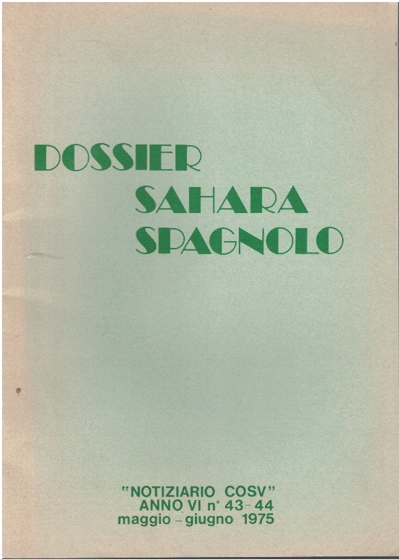 Dossier Sahara spagnolo