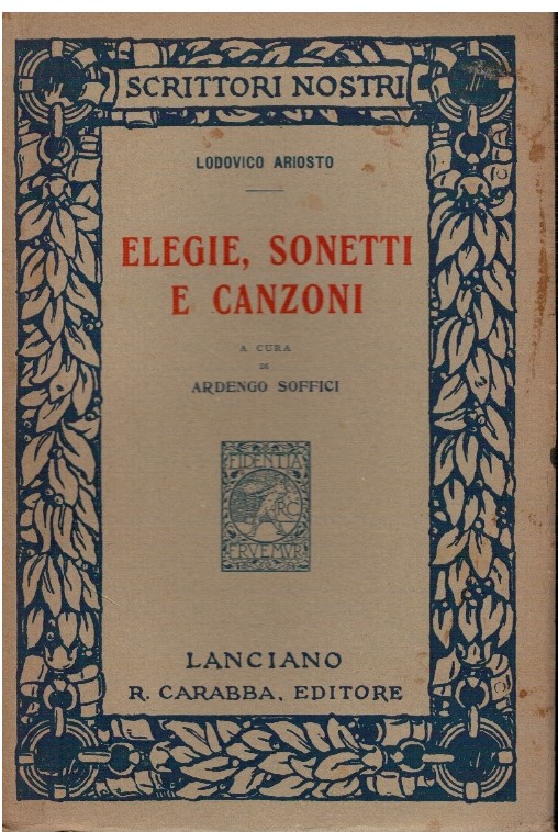 Elegie, sonetti e canzoni