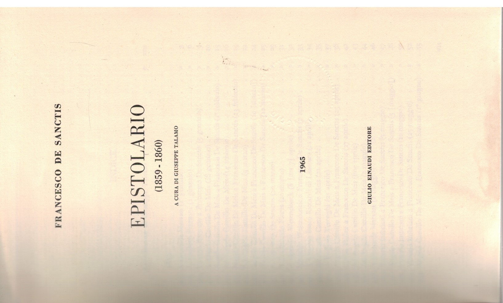 Epistolario (1859-1860)