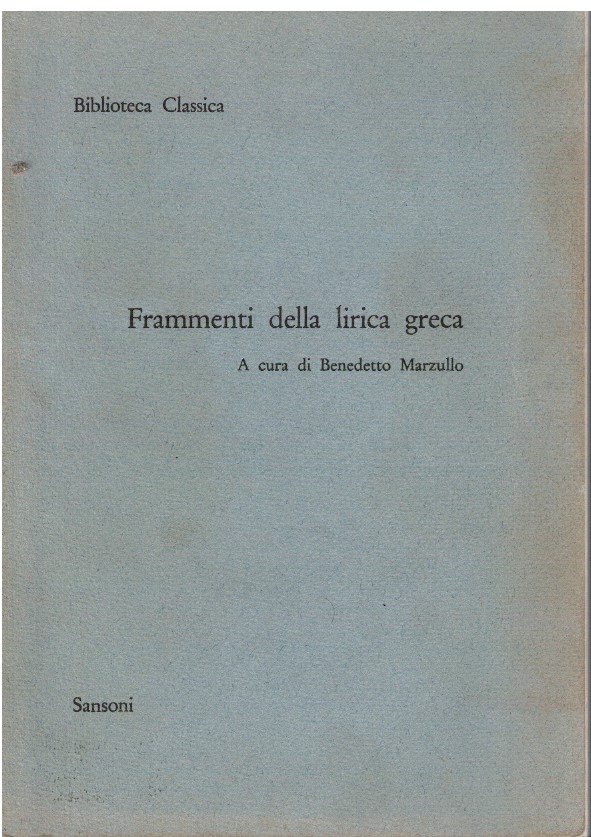 Frammenti della lirica greca