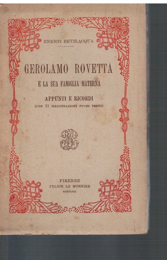 Girolamo Rovetta e la sua famiglia materna