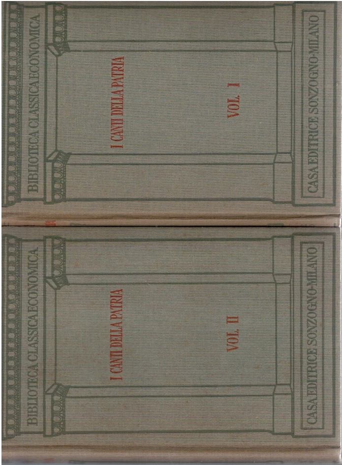 I canti della patria Vol.I e Vol.II