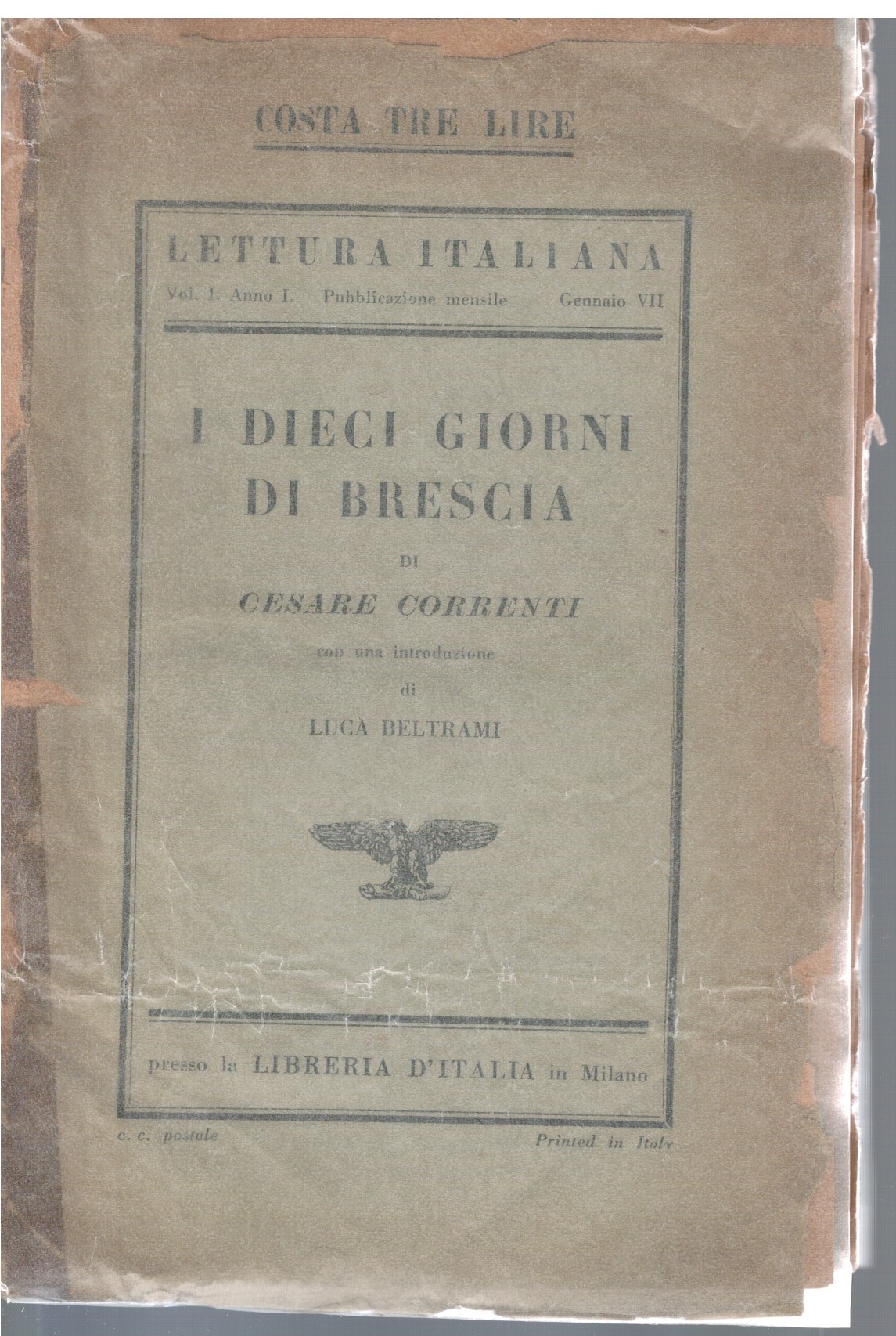 I dieci giorni di Brescia Volume I Anno I
