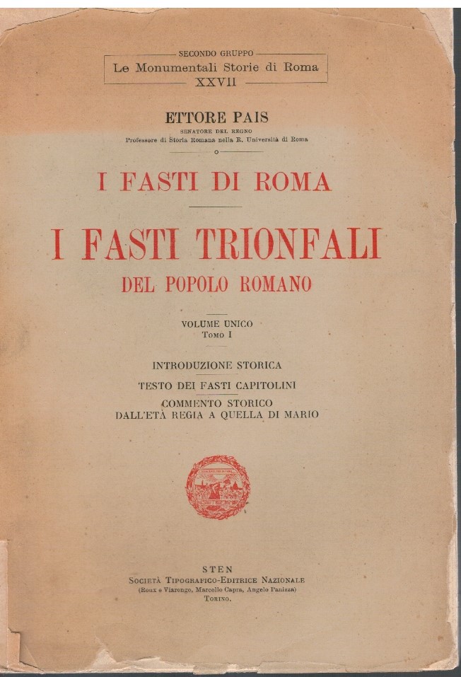 I fasti di Roma I fasti trionfali del popolo romano …
