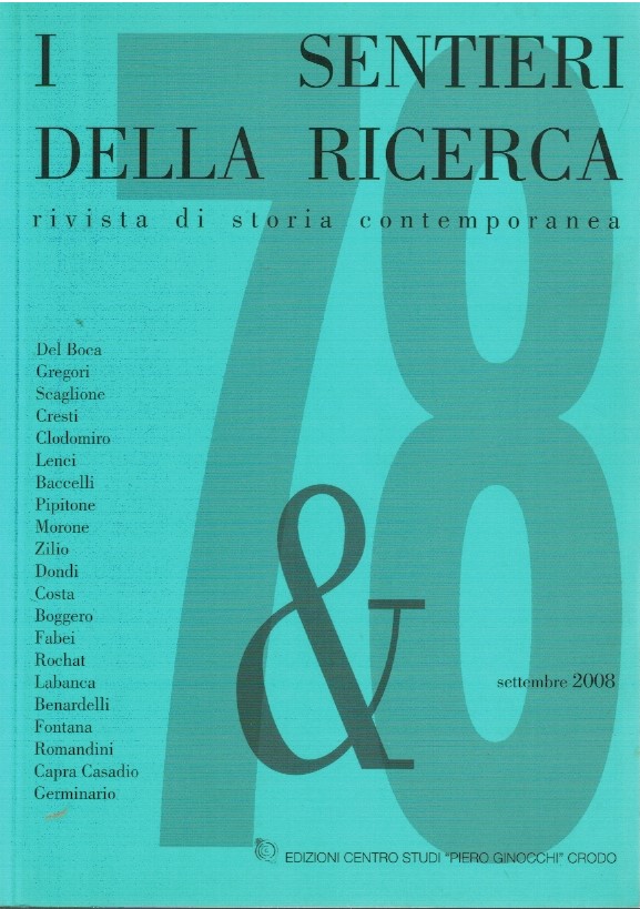 I sentieri della ricerca rivista di storia contemporanea