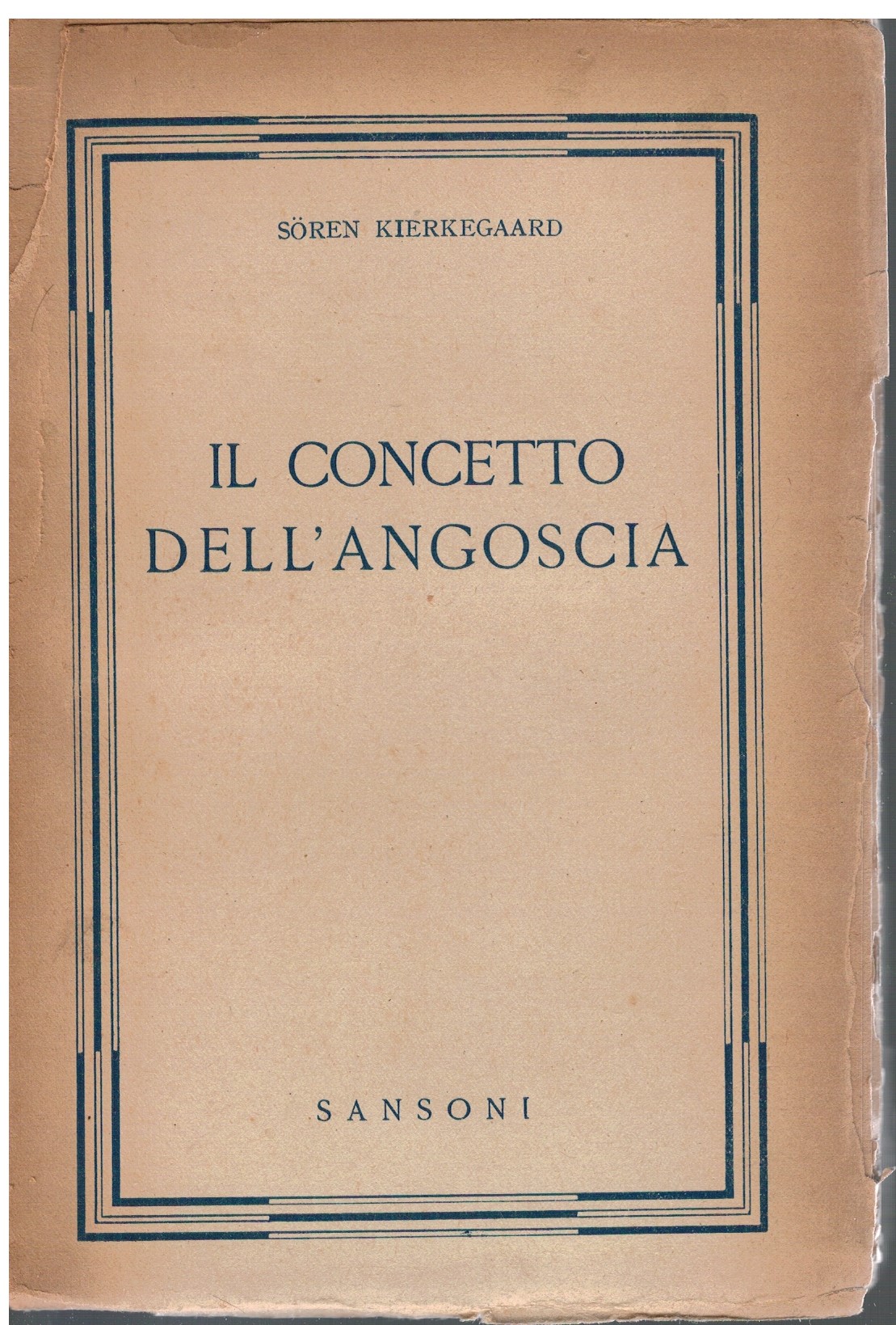 Il concetto dell'angoscia