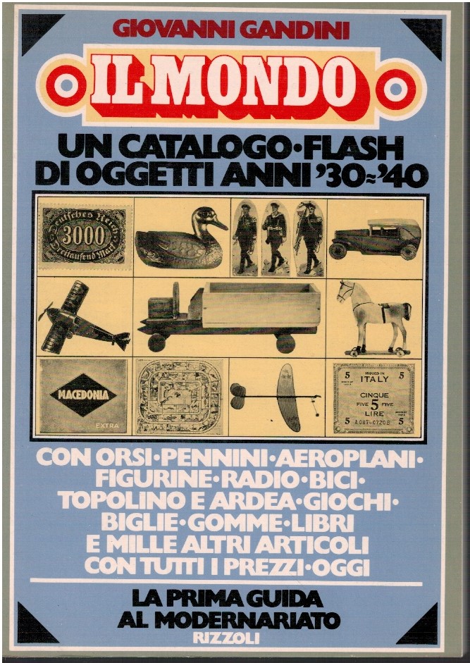 Il mondo un catalogo flash di oggetti anni 30-40